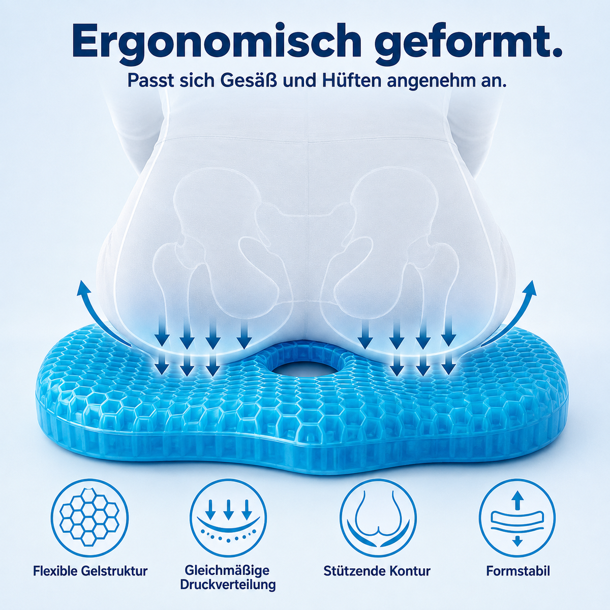 DOONI Gel-Sitzkissen